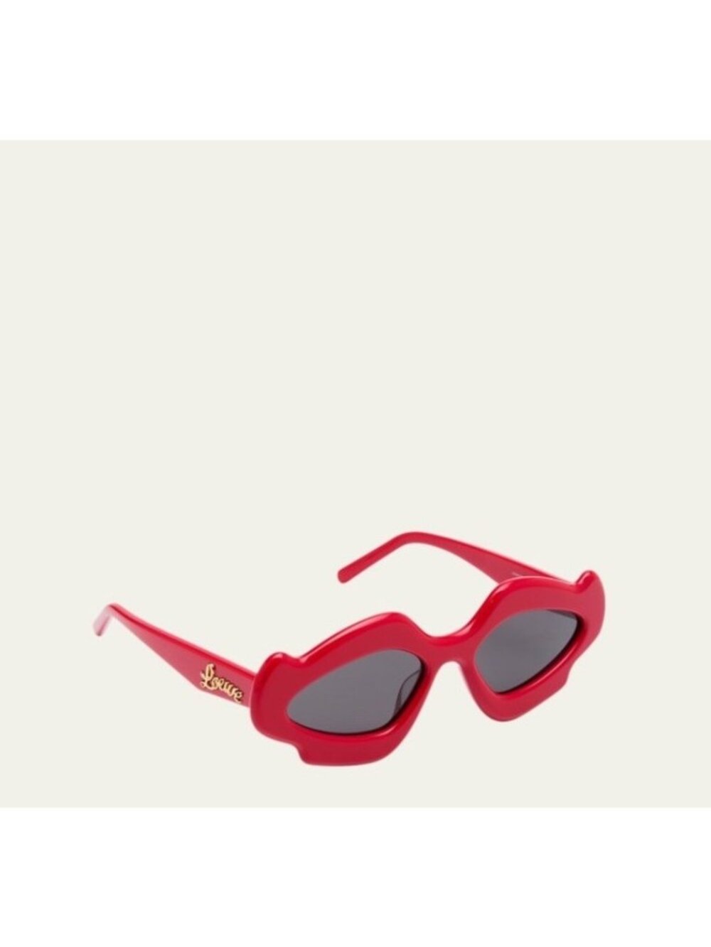 NEW LOEWE Sunglasses Oval Flame Red Acetate 100% Authentic